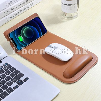 皮革無線充電滑鼠墊 皮革無線充電滑鼠墊