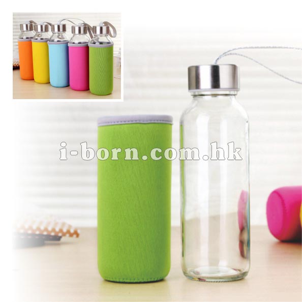 產品：玻璃水樽連杯套300ml