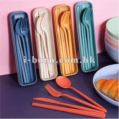 產品：小麥秸稈餐具套裝