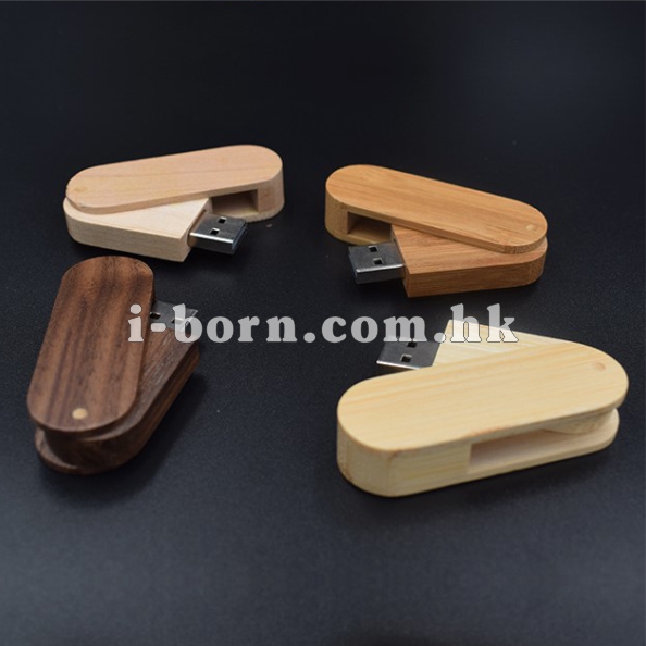產品：USB 木製旋轉式記憶棒