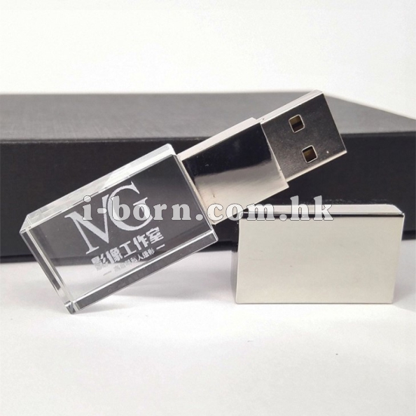 產品：USB 金屬水晶記憶棒